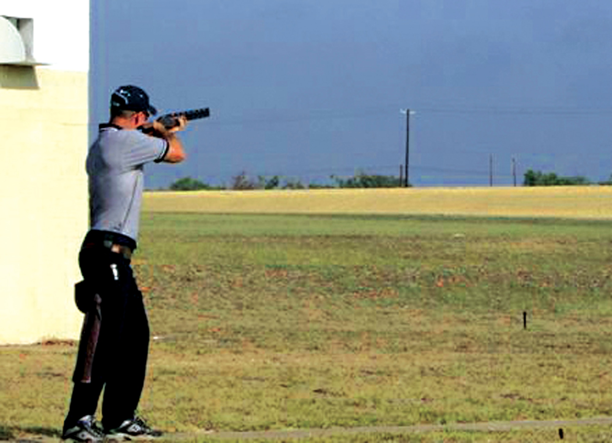Master Sgt. Stuart Brown, 4th Maintenance Operations Squadron,  competes on the Air Force American Skeet Team in the 2006 World Skeet Championships Oct. 6-14 in San Antonio.