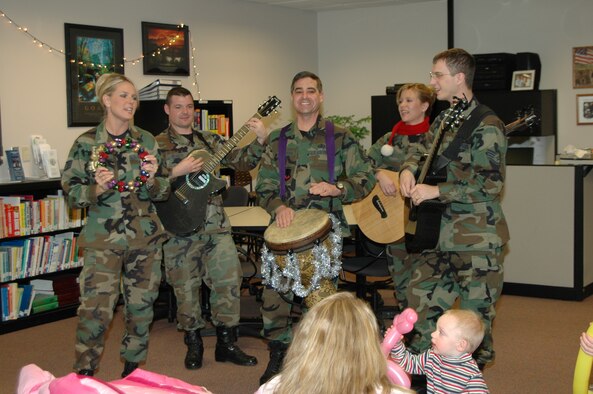 Night Wing, part of the Air Force Heartland of America Band spent Dec. 14 and 15 performing Christmas carols for Ellsworth's personnel.