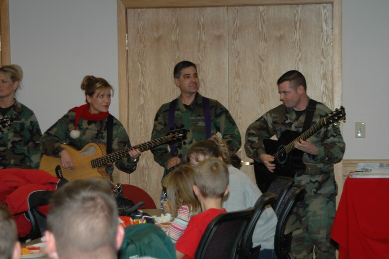 Night Wing, part of the Air Force Heartland of America Band spent Dec. 14 and 15 performing Christmas carols for Ellsworth's personnel.