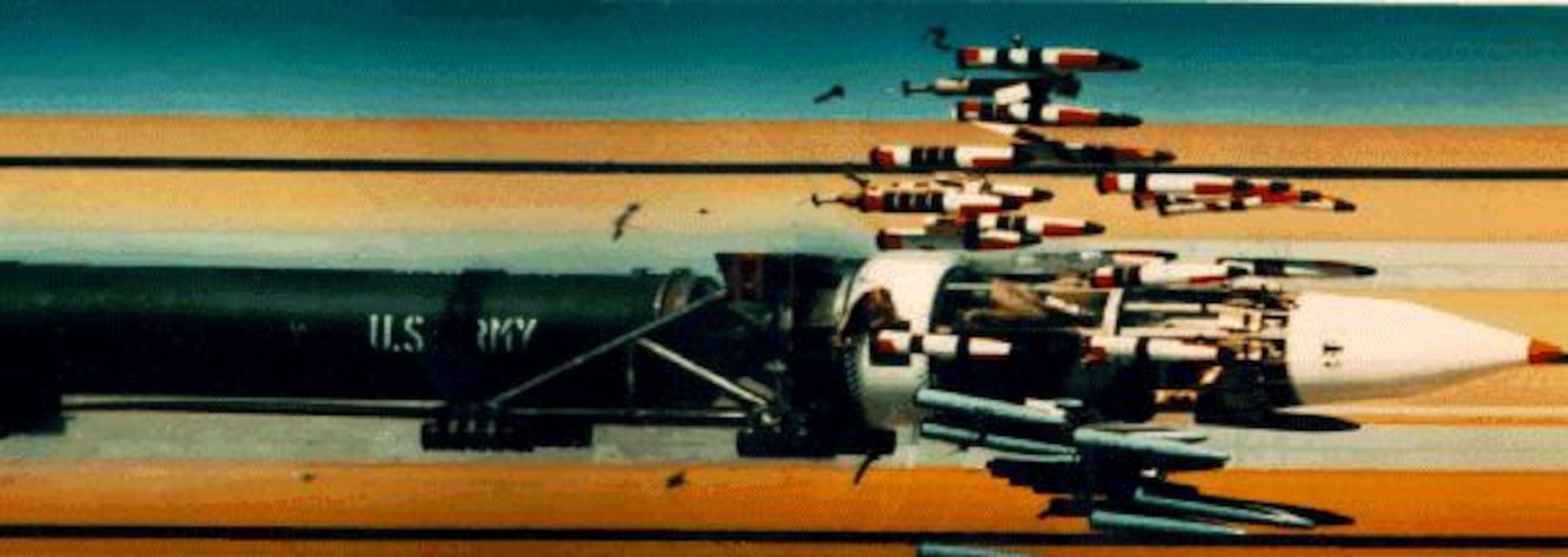 Precision photo of Mach 2 submunition dispensing