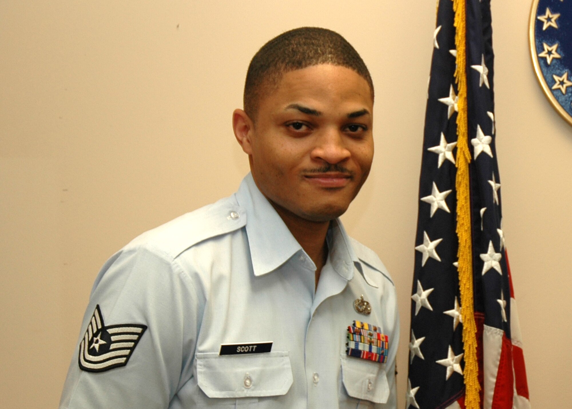 Air Force Reservist Tech. Sgt. Timothy Scott recently joined the 604th Recruiting Squadron as the newest recruiter for the 940th Air Refueling Wing at Beale Air Force Base, Calif. Sergeant Scott came from the 917th Airlift Wing at Barksdale AFB, La., where he was an A-10 mechanic in the Reserve. He also served as an active duty enlisted accessions recruiter for four years prior to this assignment. Sergeant Scott's recruiting zone includes Reno, Nev.; Chico and Redding, Calif. and extends to the Portland, Ore. border including the northern part of Nevada. (U.S. Air Force photo/Stacey Knott)