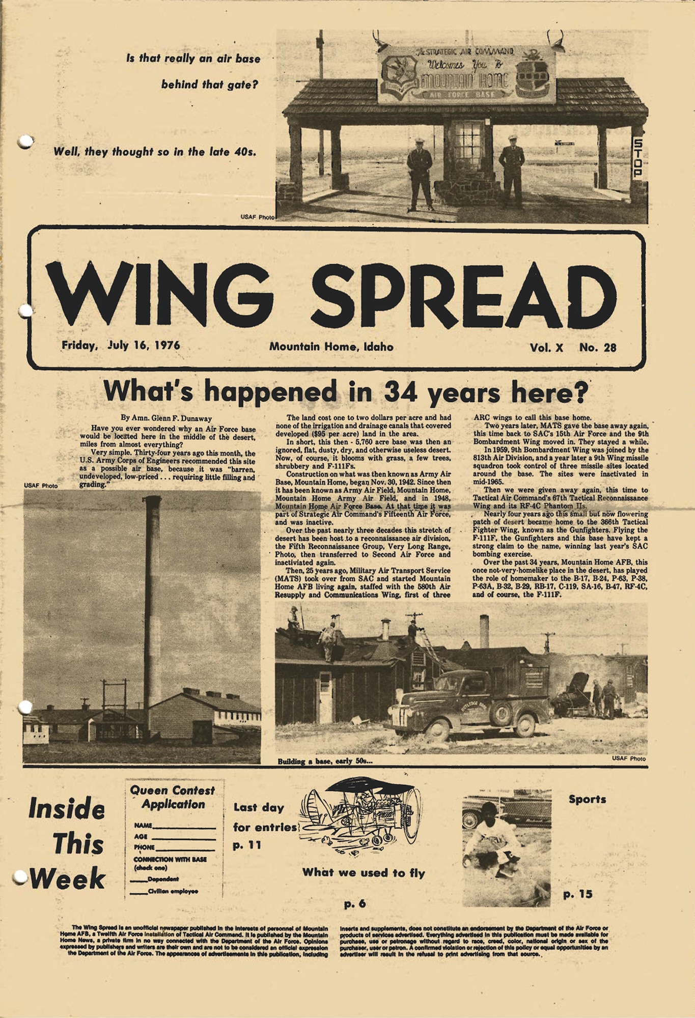 Wing Spread - July 16, 1976