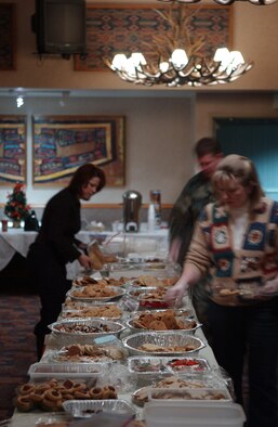 EIELSON AIR FORCE BASE, Alaska -- Members of the Eielson Air Force Base community pack cookies in annual Operation Cookie Crunch on Dec. 15. Hundreds of dozens of cookies are packaged up each year and delivered to families of deployed airmen and single airmen stationed on Eielson AFB. The event is not unique to Eielson, but more of an Air Force tradition.
(U.S. Air Force Photo by Senior Airman Anthony Nelson Jr)