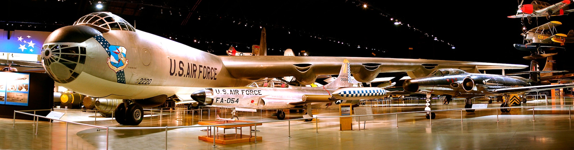 DAYTON, Ohio -- Convair B-36J Peacemaker in the Cold War Gallery at the National Museum of the United States Air Force. (U.S. Air Force photo by Ben Strasser)