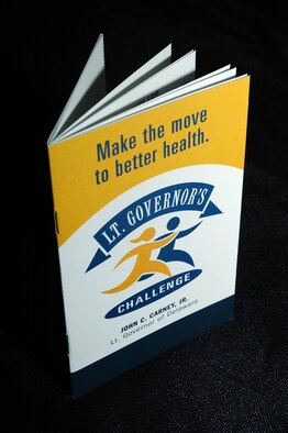 The Lieutenant Governor's Challenge is a 12-week fitness program that has individuals choose what activities to perform. Points are earned for every 30 minutes of movement. Participants keep track of their activities, and based on how many points are earned over the 3 months, they may be eligible for a gold, silver or bronze medal.