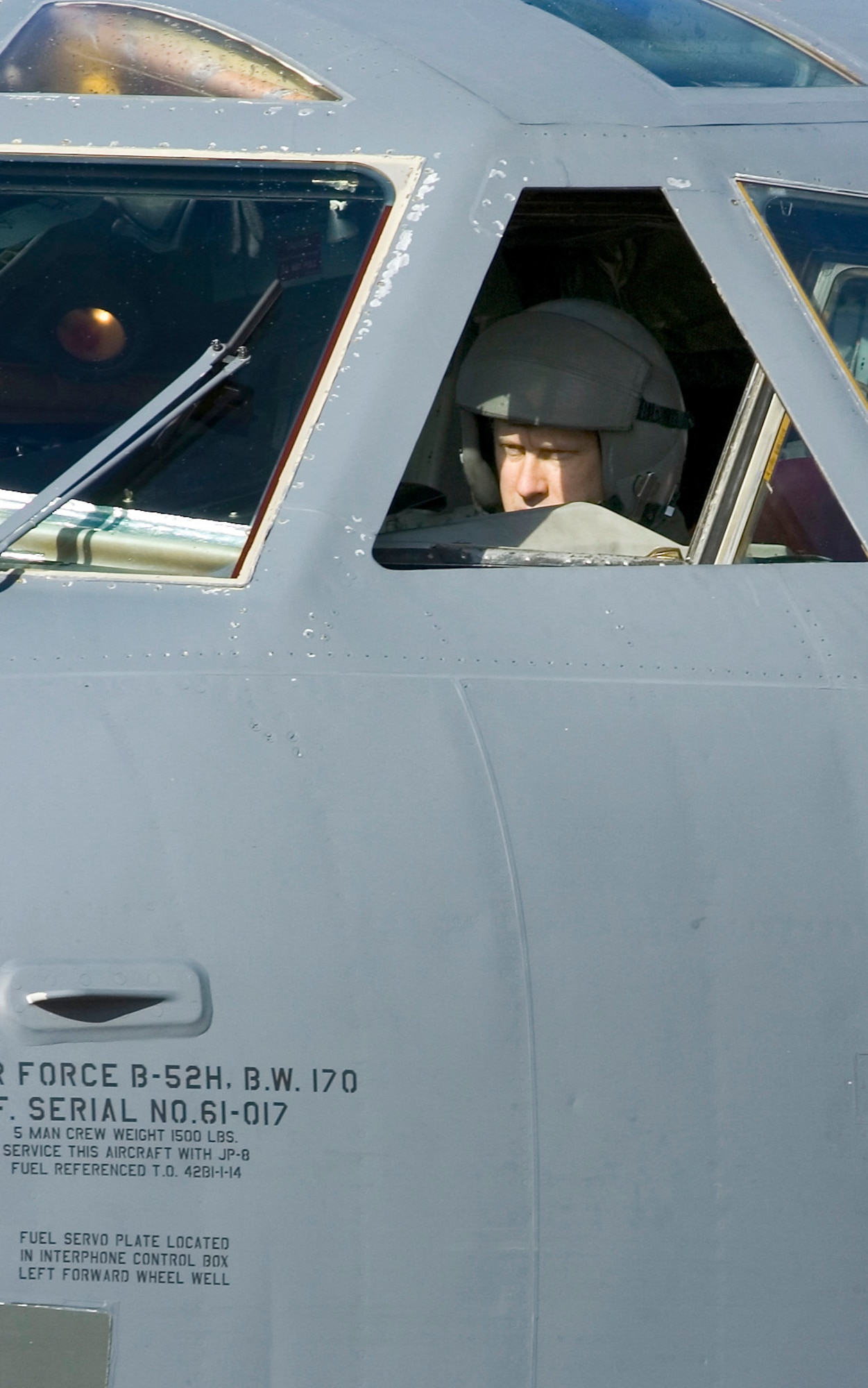 BARKSDALE AIR FORCE BASE, La. (AFPN) -- Maj. Rob Burgess, 93rd Bomb Squadron, prepares a B-52H Stratofortress for takeoff here Feb. 4.  (U.S. Air Force photo by Senior Airman Brian Ferguson)