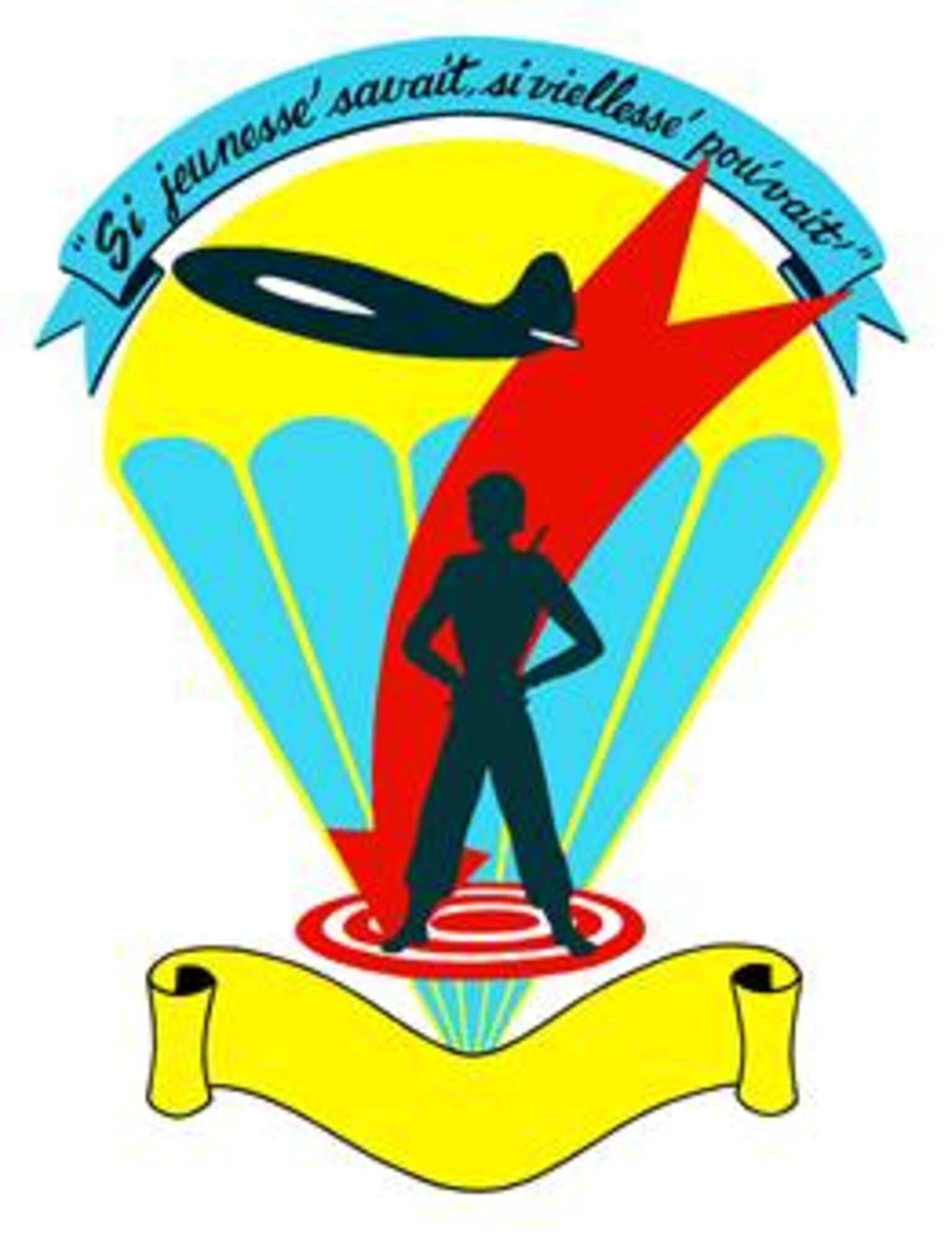 The emblem of the 442nd Troop Carrier Group, an early forerunner to the 442nd Fighter Wing, an Air Force Reserve unit based at Whiteman Air Force Base, Mo.