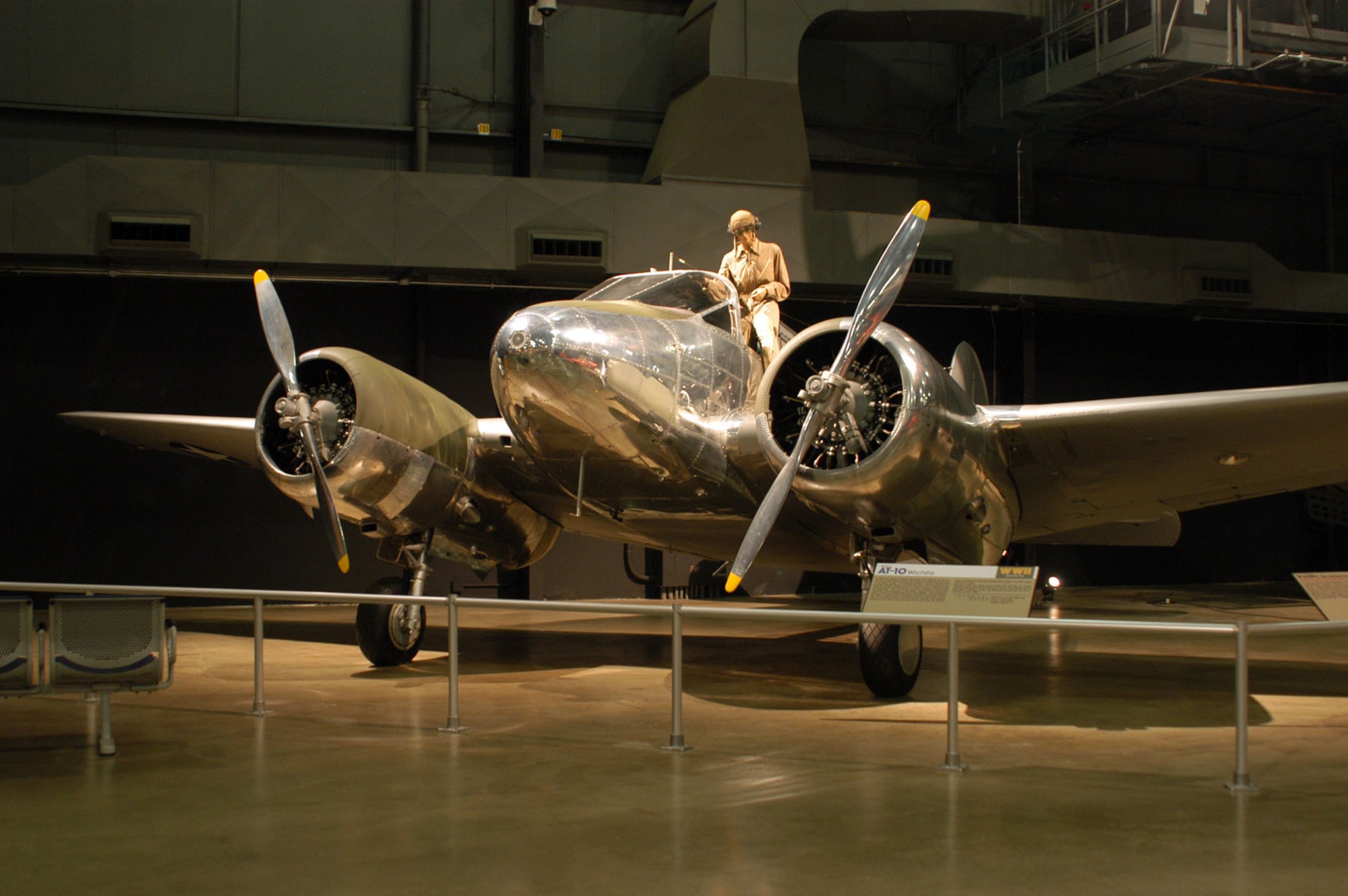 DAYTON, Ohio -- Beech AT-10 Wichita in the World War II Gallery at the National Museum of the United States Air Force. (U.S. Air Force photo)