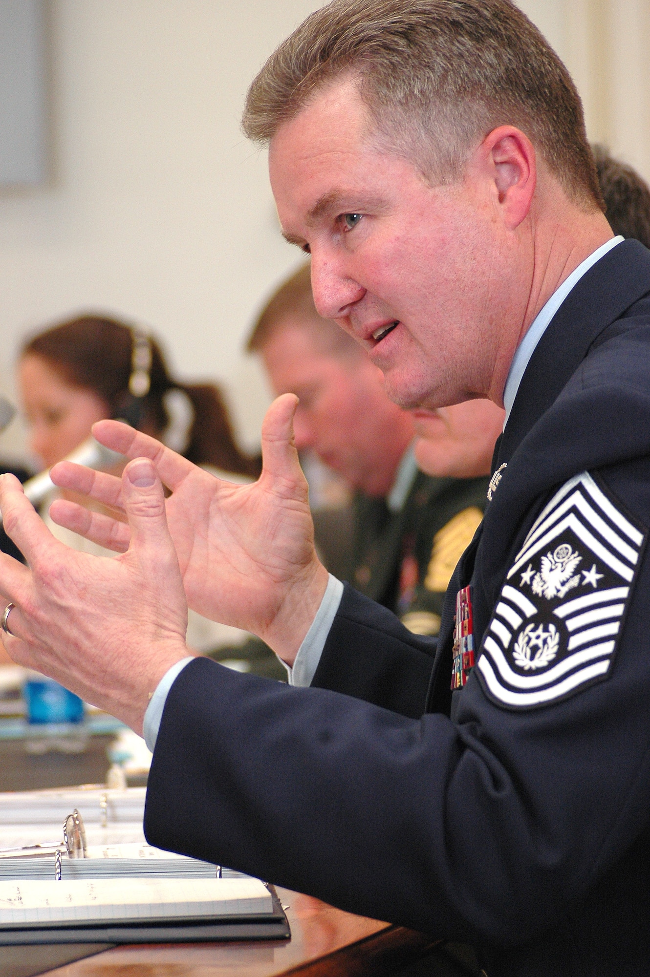 Chief master sergeant of the Air Force testifies on quality of life