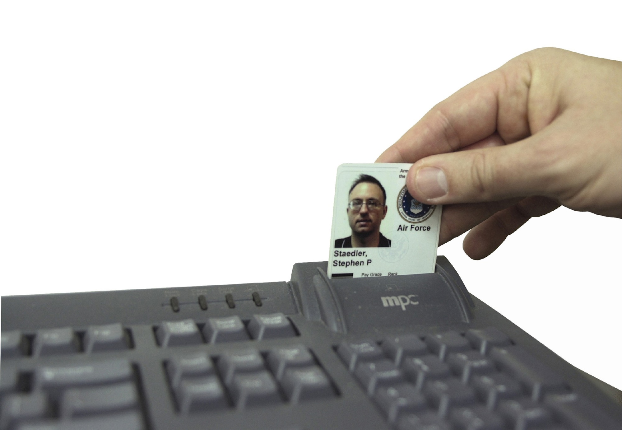 Common Access Card (CAC) is implemented at Air Force Reserve Command's 440th Airlift Wing.