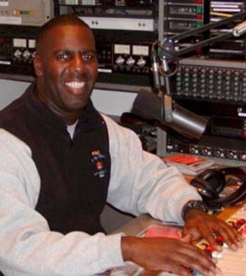 Tech. Sergeant Roberto McFarlane of the 419th FW Communications Squadron, is known as "DJ Panama" in the local club scene. (US Air Force Photo by Senior Airman Lara Gale)
