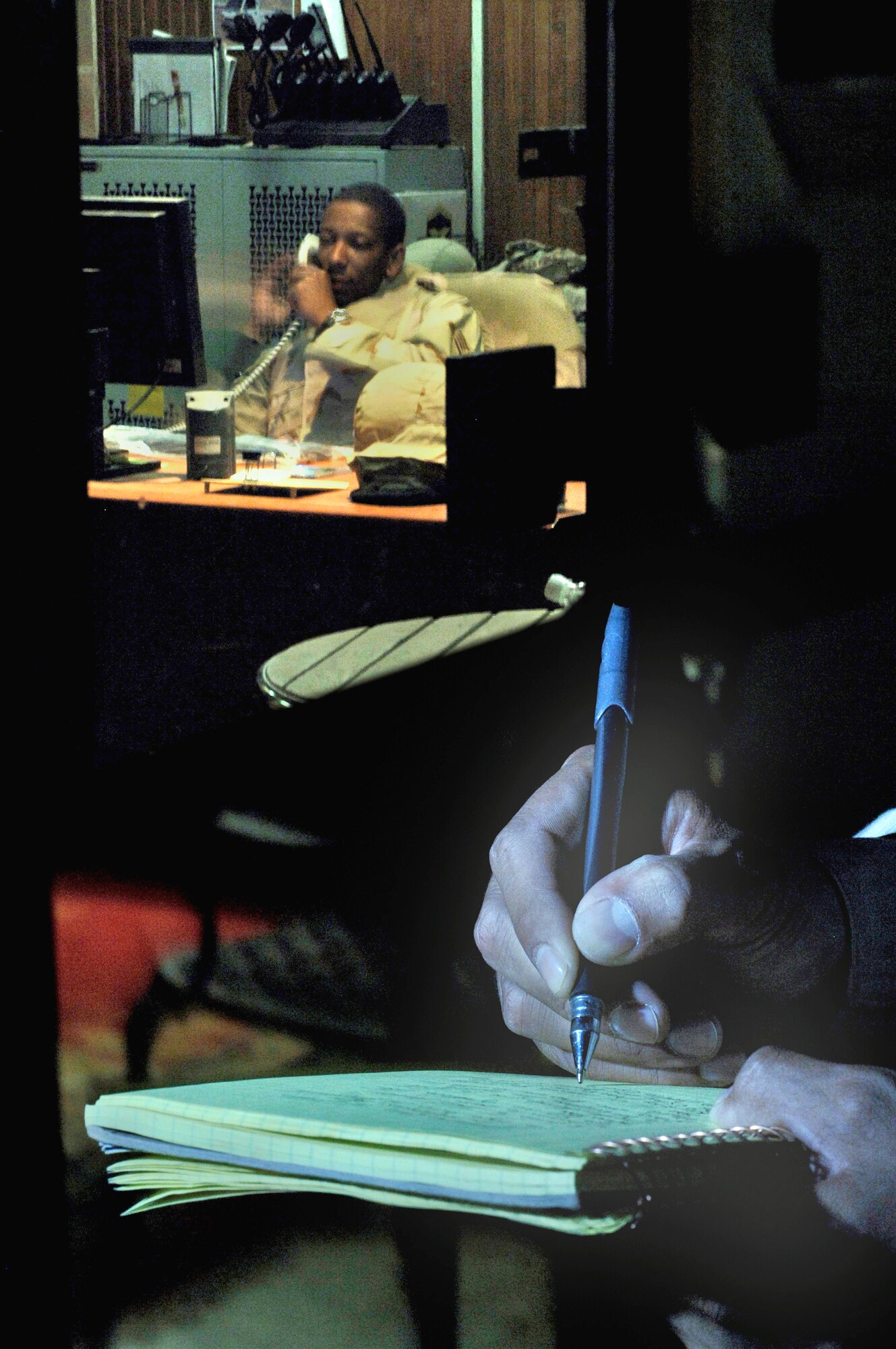 Unguarded communications in public are the most common violations of operational security, better known as OPSEC. (U.S. Air Force photo illustration/Master Sgt. Lance Cheung)