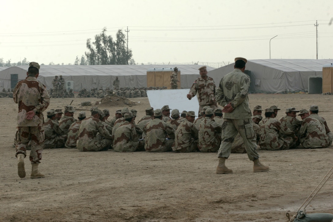 HADITHA, Iraq - Lance Cpl. Thomas F. Hiser conducts a patrol in Haditha, Iraq, Aug. 8, 2006. Hiser is attached to I Company, 3rd Battalion, 3rd Marine Regiment, Regimental Combat Team 7, I Marine Expeditionary Force (Forward) in support of Operation Iraqi Freedom in the Al Anbar province of Iraq.
