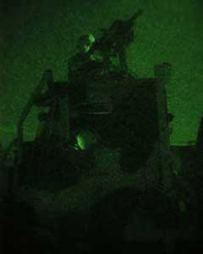 CAMP PENDLETON, Calif. (Apr. 11, 2006) --    Marines from 5th Battalion 11th Marine Regiment were tasked with providing security and processing American citizens during the Non-combatant Evacuation Operation Exercise at the 52 area combat town here.  5/11 participated in the NEO in support of the 15th Marine Expeditionary Unit during its MEUEX. MEUEX is a series of exercises designed to prepare the 15th MEU for the planned deployment this fall.