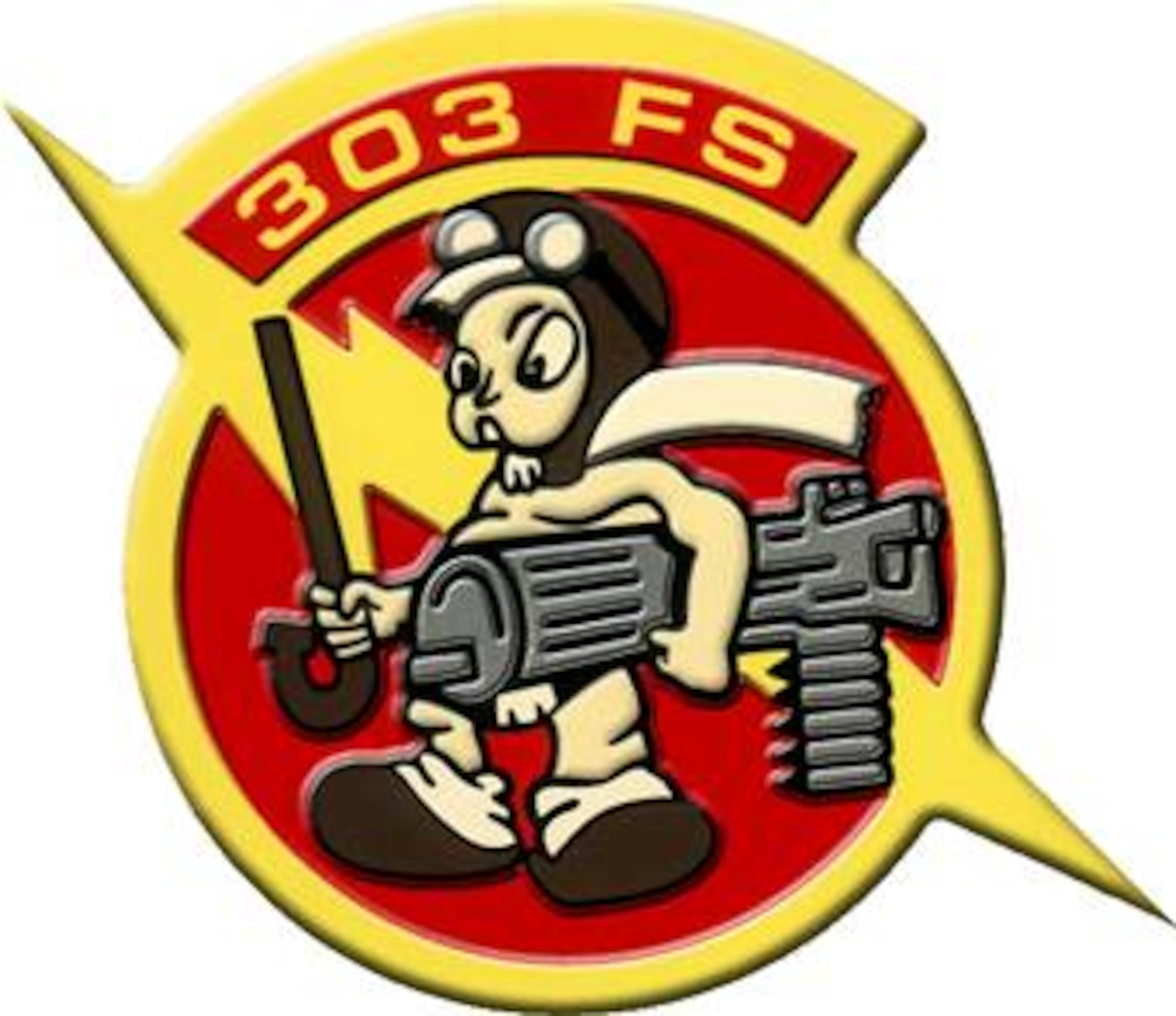 303rd Fighter Squadron Embossed