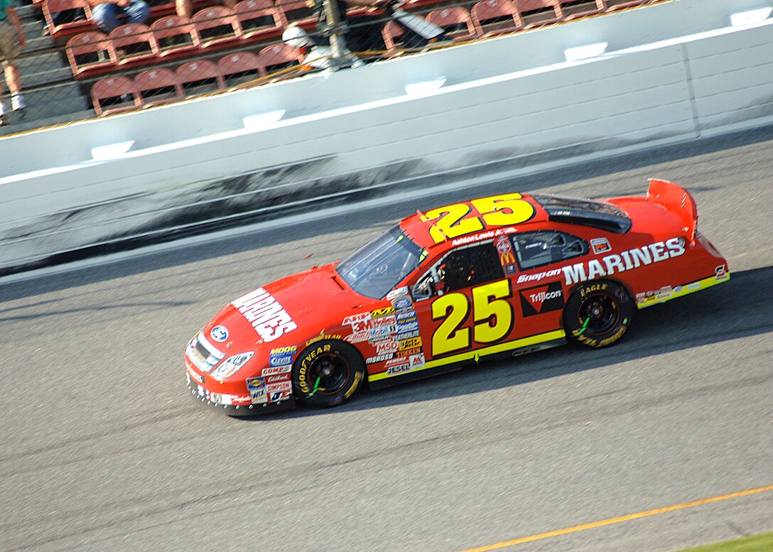 Team Marines Racing heads west all revved up  for the second race of the 2006 NASCAR Busch Grand National Series, after escaping the Hershey?s Kissables 300 at the Daytona International Speedway last week with minor scrapes and bruises.