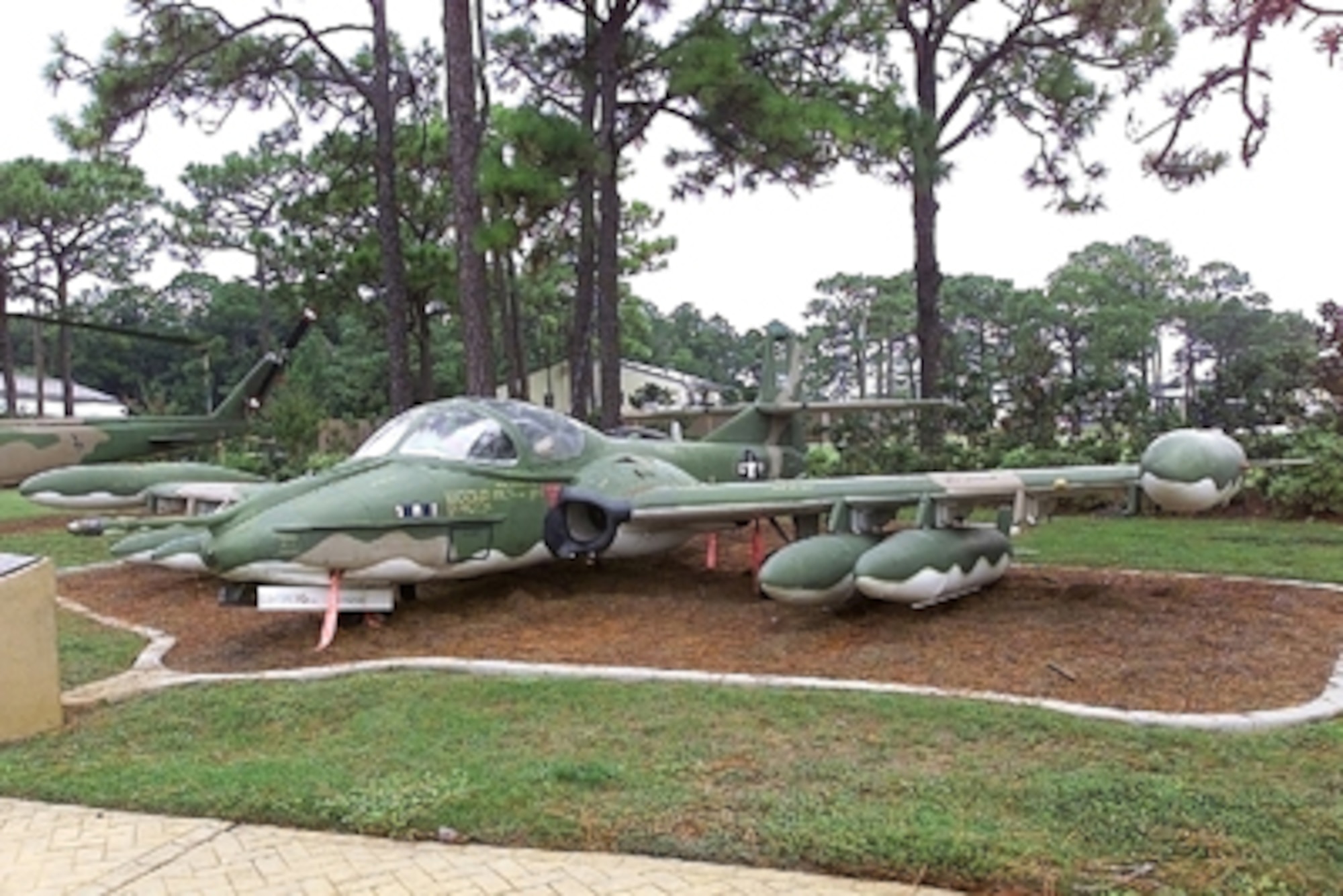 The A-37 Dragonfly was developed in 1963 by modifying the Cessna-built T-37 trainer. It sported two General Electric J85-GE-17A turbojet engines, which developed 2,850 pounds of thrust. The wingspan of this plane was 35 feet, 10 inches. Its length was 29 feet, 3 inches and the plane's height was 8 feet, 10 inches. The aircraft weight 14,000 pounds fully loaded. Its maximum speed was 507 mph at 16,000 feet with a range of 460 miles.