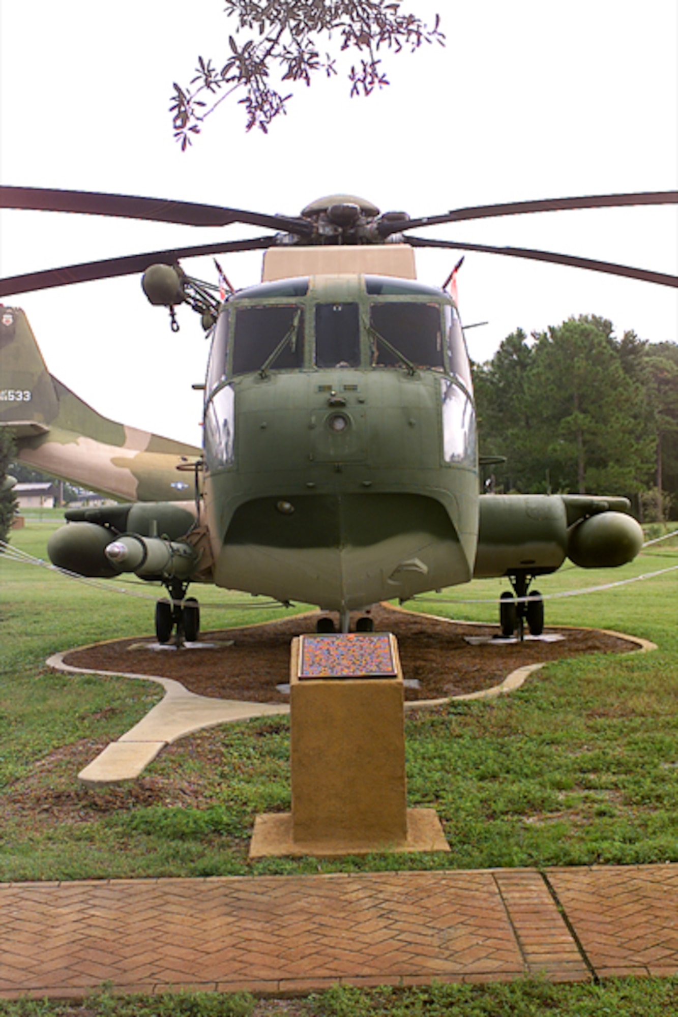 The CH-3E, one of the family of Sikorsky helicopters, served special operations at Hurlburt Field for more than seven years until replaced; by a large helicopter. Two 1,500-horse engines powered the CH-3E, which had a rotor diameter of 62 feet, a fuselage length of 57 feet 3 inches, and empty gross weights of 13,255 and 22,050 pounds respectively.
