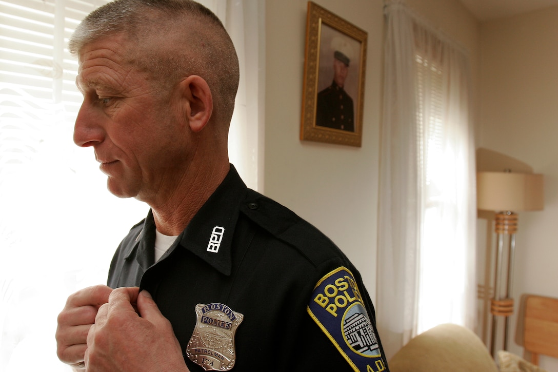 BOSTON ? Sgt. Richard Litto wears two professional hats as a Boston police officer and a Marine. The 46-year-old left behind his wife and five children to deploy to Iraq during Operation Iraqi Freedom.
