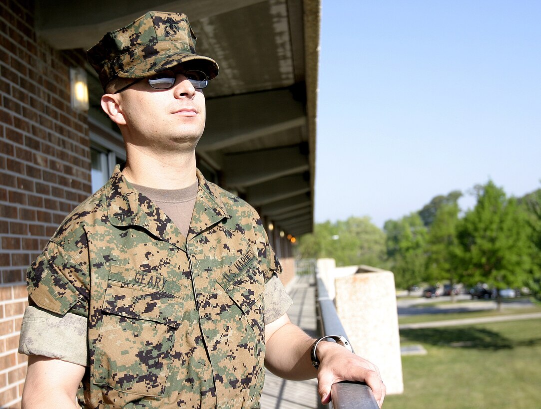 MARINE CORPS BASE CAMP LEJEUNE, N.C. - Cpl. Patrick Geary is a 24-year-old Virginia Beach, Va., native assigned to 1st Battalion, 10th Marine Regiment, 2nd Marine Division.  He helps keep the cannons in the fight by acquiring the components necessary to maintain and refurbish them.