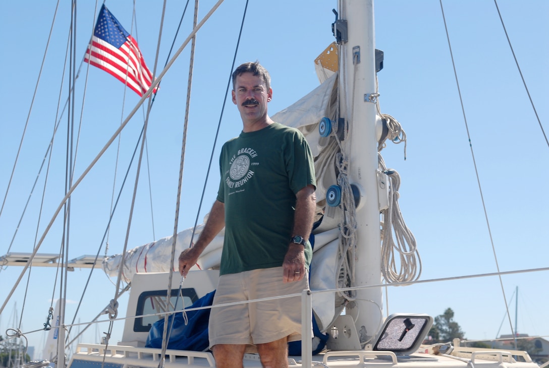 Matt Bracken is sailing his hand-built cutter from the San Diego Bay to the coast of Florida to meet with his wife, Eleanor, and their two children. Now that Eleanor is retired from the Navy, they can finally use the boat for recreational purposes.