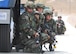 KIRTLAND AIR FORCE BASE, N.M. — Senior Airman Christopher Wieland, 377th Security Forces Squadron, keeps Airmen informed during the exercise. (Air Force photos by Todd Berenger)
