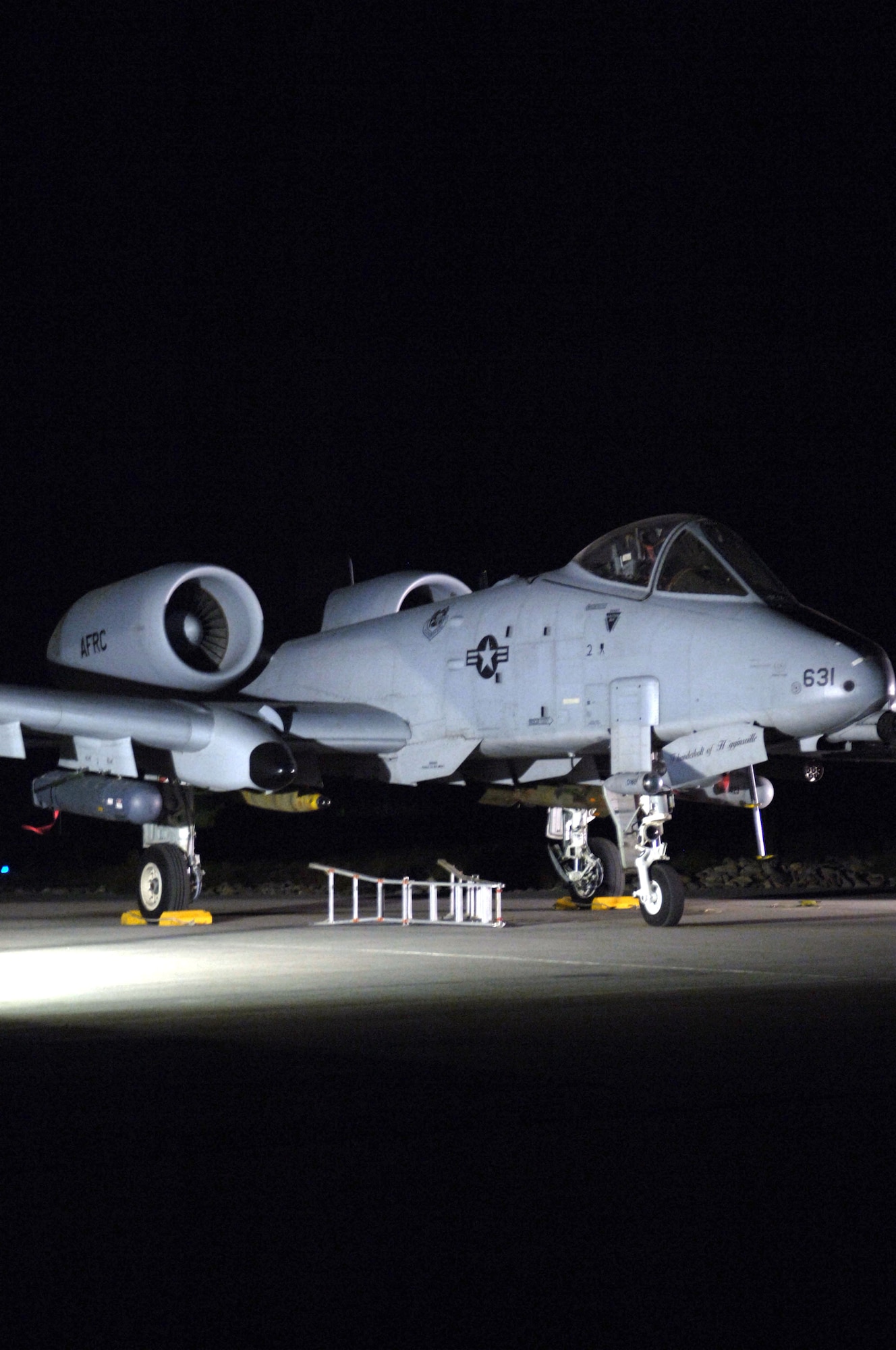 An A-10 Thunderbolt II sits on a ramp waiting for its next mission at Bagram Air Base, Afghanistan, on July 6. The A-10 is used for close-air support. (U.S. Air Force photo/Airman 1st Class Andrew Oquendo)