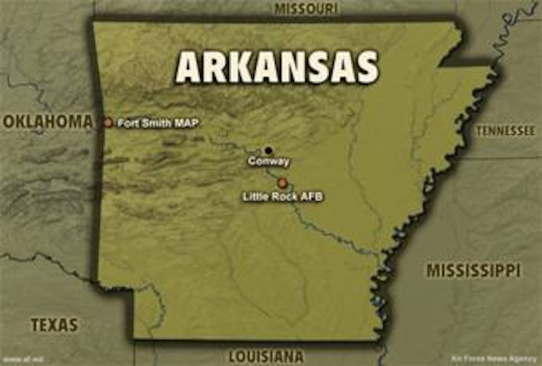 Map of Arkansas
