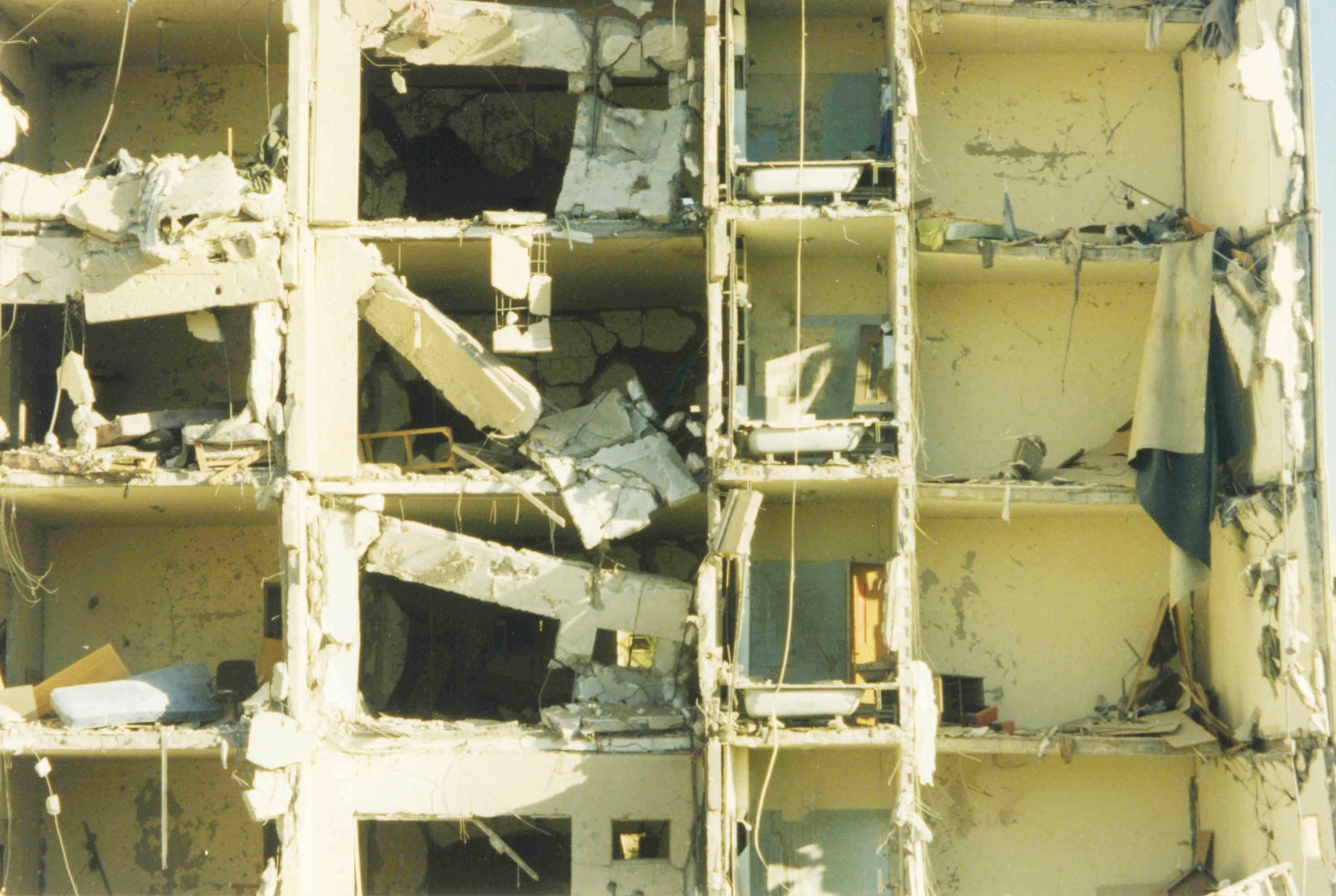 June 25 marked the 10th anniversary of the Khobar Towers bombing in Dhahran, Saudi Arabia.  On that day, 19 Airmen were killed and hundreds more injured when a fuel truck parked nearby was detonated by terrorists.  (Courtesy photo)