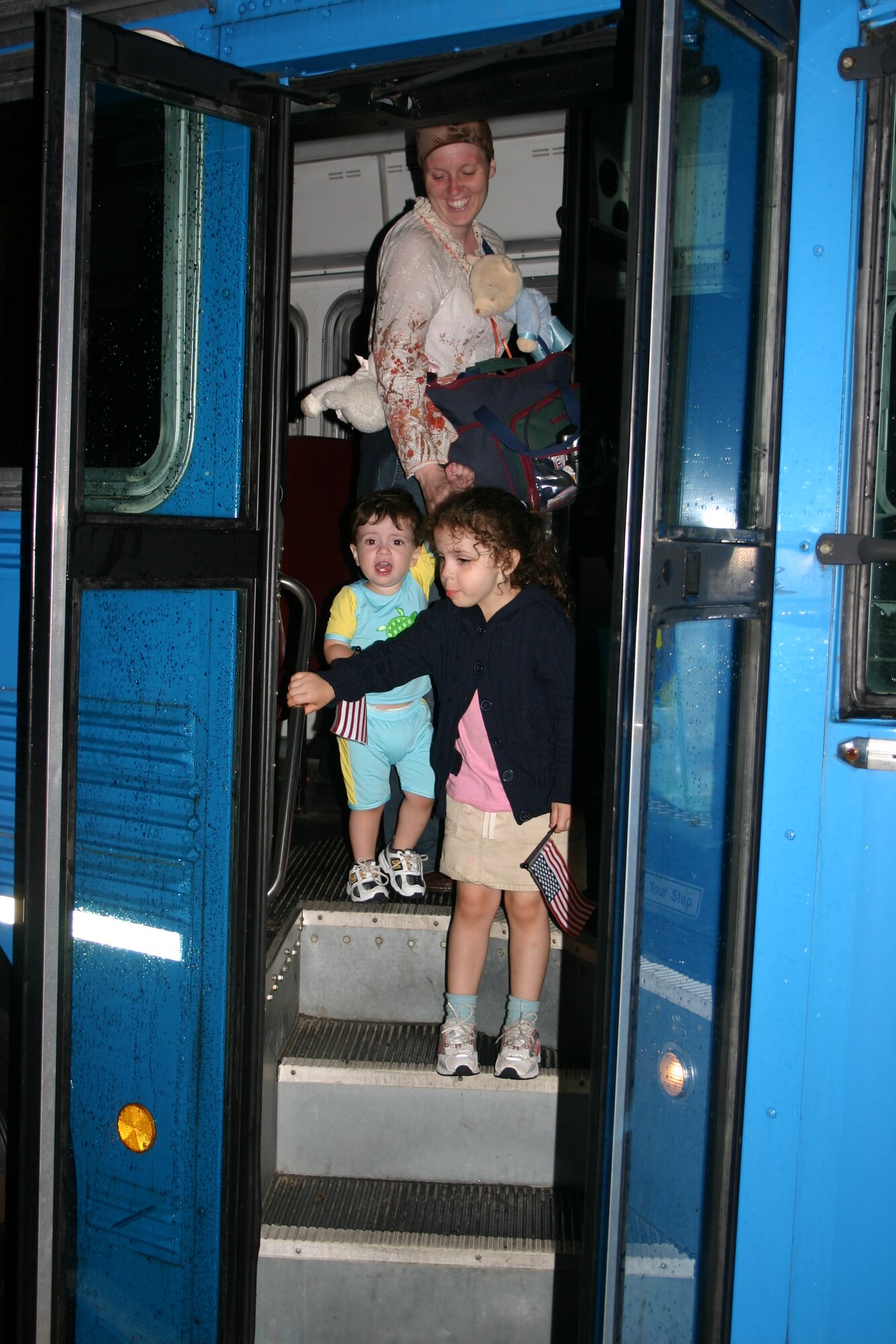 American citizens evacuating Lebanon arrive at McGuire Air Force Base as part of Department of State efforts to evacuate U.S. citizens from Lebanon because of the fighting there. The United States is using all available means to ensure safe passage of American citizens out of Lebanon, including chartered commercial ships, US military aircraft, and US military ships en route to the Eastern Mediterranean. (U.S. Air Force Photo by Airman Rebekah Phy)