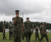 Pvt. Kyle Phillip Lejeune stands with his recruit training platoon at Marine Corps Recruit Depot San Diego earlier this year. The Chicago native and 2003 Sandwich High School graduate recently joined the ranks alongside four other Lejeunes, including his great-great grandfather, the 13th Commandant of the Marine Corps, Lt. Gen. John A. Lejeune. Photo courtesy of the Lejeune family.