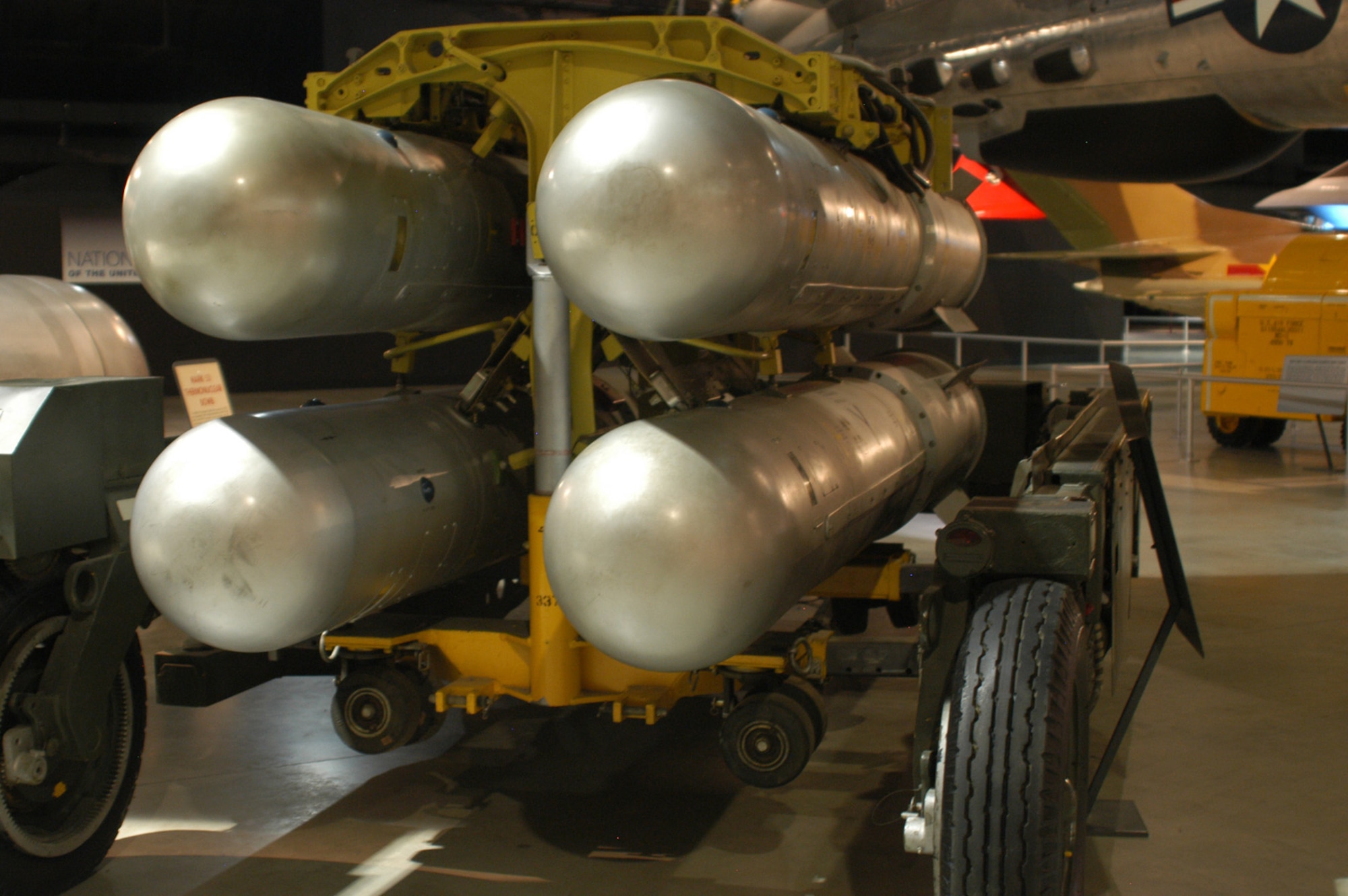DAYTON, Ohio - Mark 28 Thermonuclear Bomb on display at the National Museum of the U.S. Air Force. (U.S. Air Force photo)