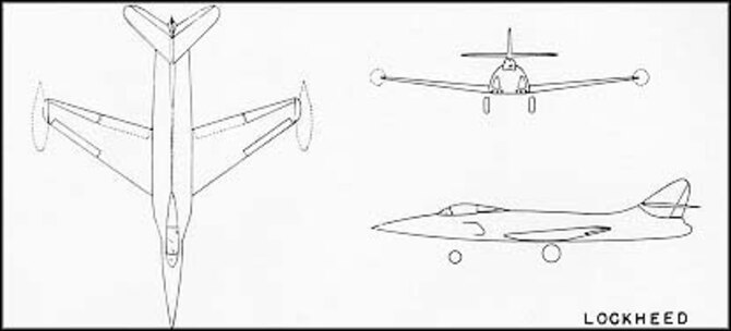 Lockheed XF-90 diagram.