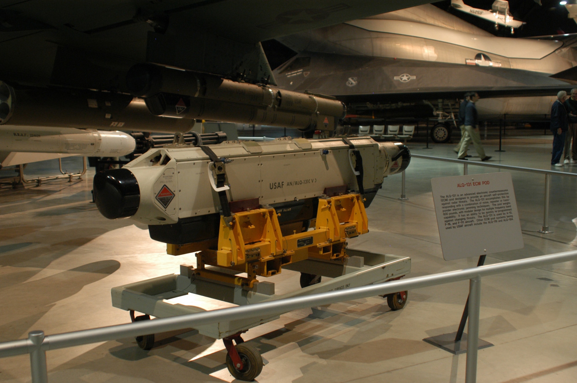DAYTON, Ohio - ALQ-131 ECM Pod on display at the National Museum of the U.S. Air Force. (U.S. Air Force photo)