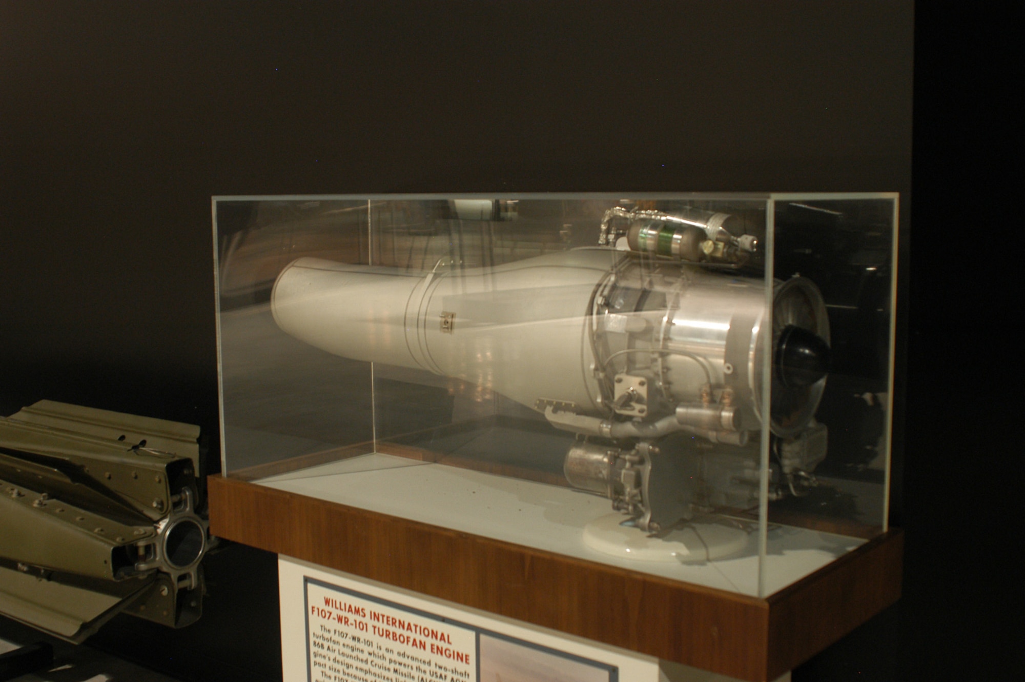 DAYTON, Ohio - Williams International F-107 engine on display at the National Museum of the U.S. Air Force. (U.S. Air Force photo)