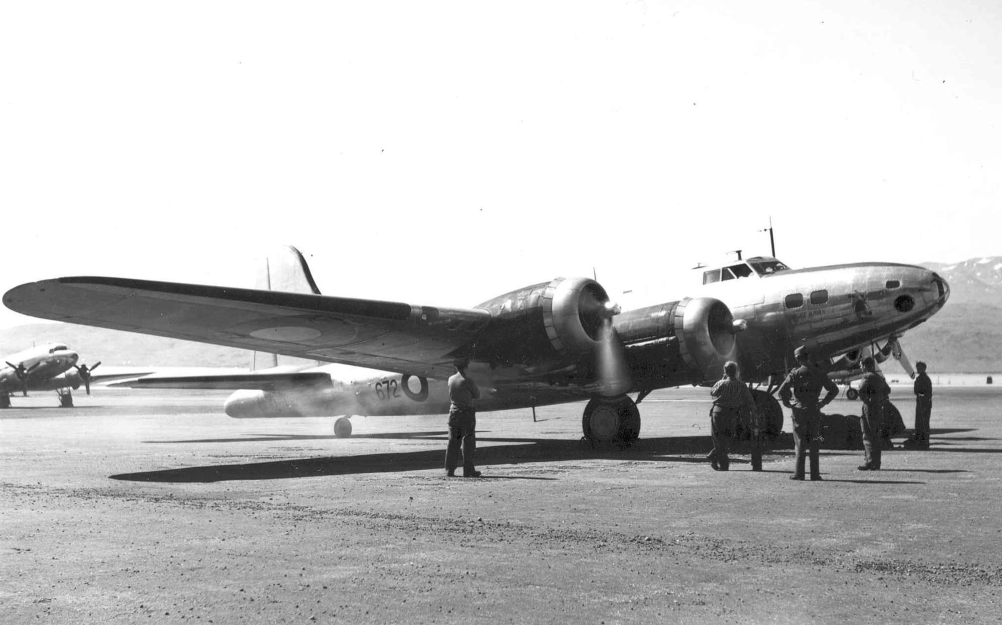 Boeing B-17G "Shoo Shoo Shoo Baby."  The aircraft carried the name "Store Bjorn" while in service with Denmark. (U.S. Air Force photo)