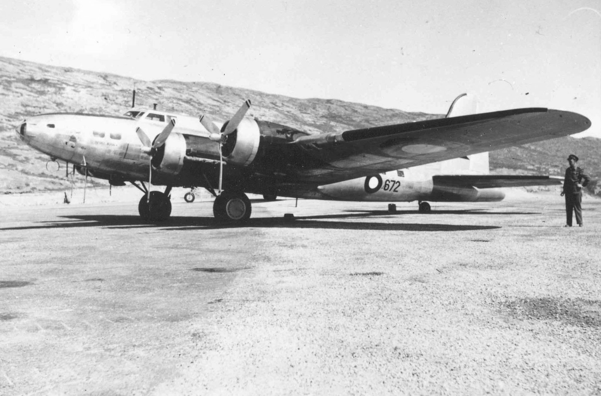 Boeing B-17G "Shoo Shoo Shoo Baby."  The aircraft carried the name "Store Bjorn" while in service with Denmark. (U.S. Air Force photo)