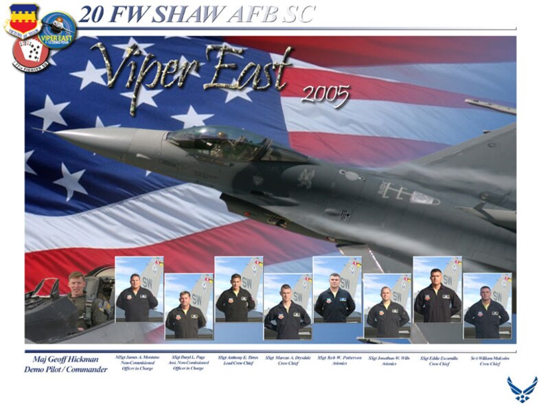 2005 Viper East F-16 Demonstration Team