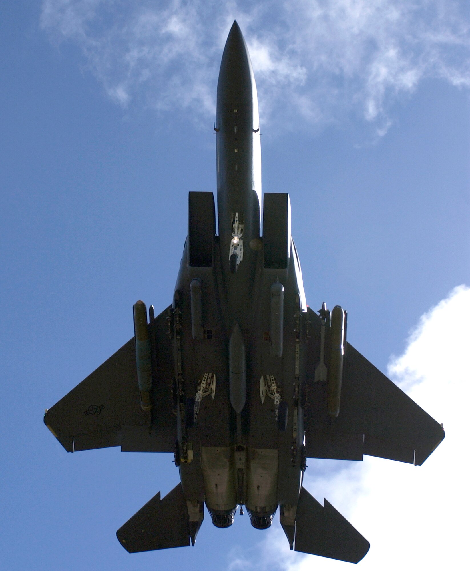 An F-15E Strike Eagle from Elmendorf Air Force Base, Alaska, prepares to land at Andersen AFB, Guam, on Wednesday, June 14. The Strike Eagles are here through September as part of an air expeditionary deployment. (U.S. Air Force photo/Airman 1st Class Michael S. Dorus)