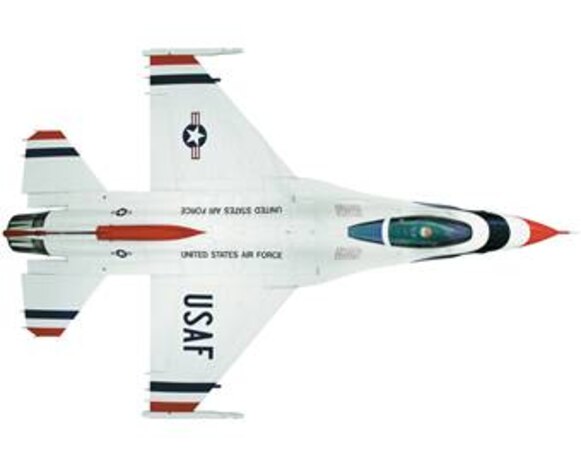Thunderbird F-16 Fighting Falcon (color).