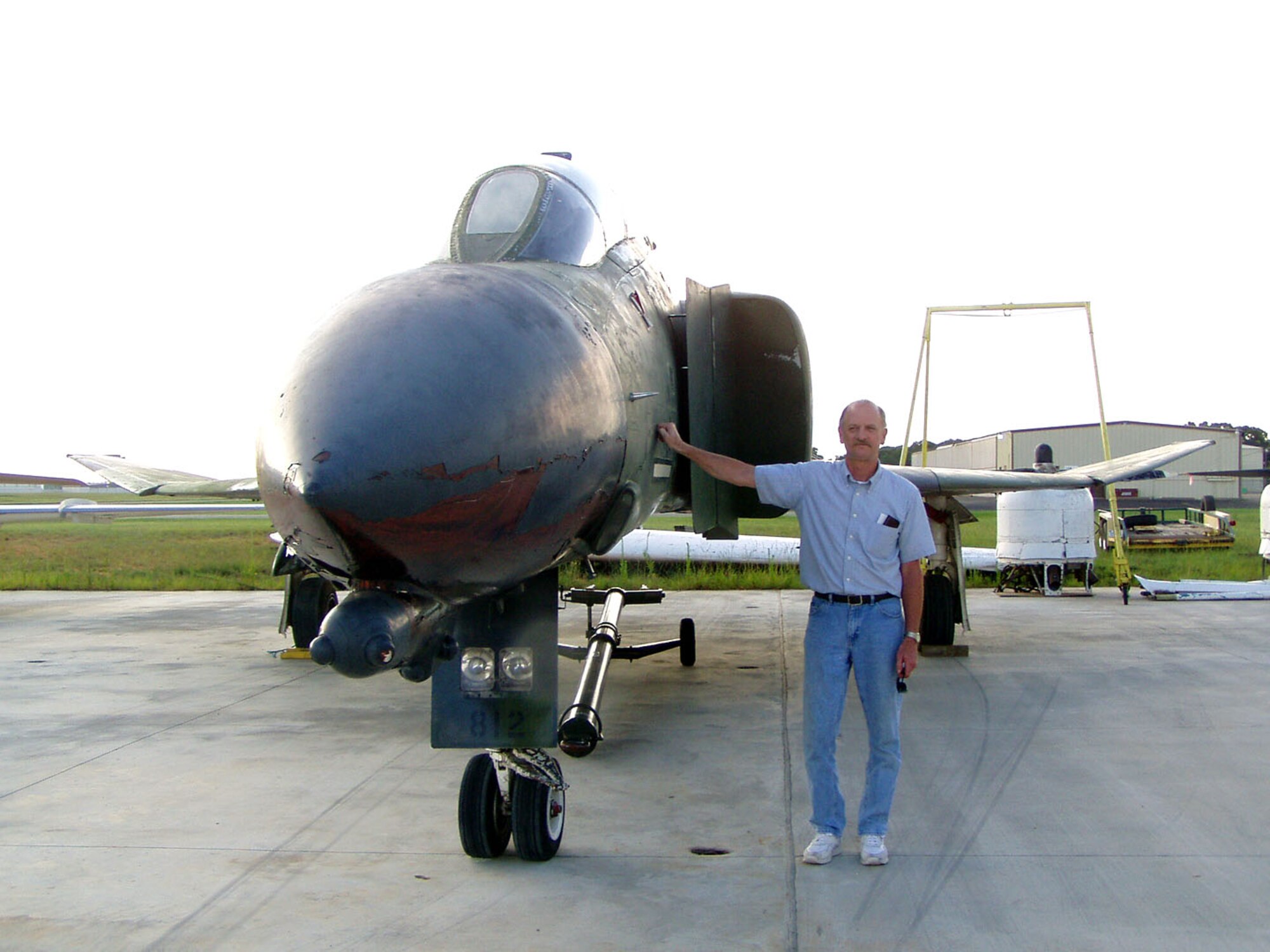 Troy Curnutte looked high and low for an F-4D Phantom to help memorialize his father, Lt. Col. Bill Curnutte, a World War II and Vietnam War veteran. Mr. Curnutte found this Phantom, which his father actually flew from Da Nang Air Base, South Vietnam, for display at the Historic Aviation Memorial Museum in Tyler, Texas. (Courtesy photo/Troy Curnutte)
