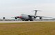 The C-5M takes off during its First Flight ceremony at Lockheed Martin’s Marietta, Ga., plant. (Courtesy photo)