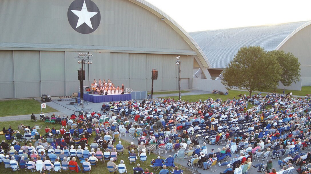 DAYTON, Ohio -- The U.S. Air Force Band of Flight partners with the National Museum of the United States Air Force to perform several concerts throughout the year. (U.S. Air Force photo)