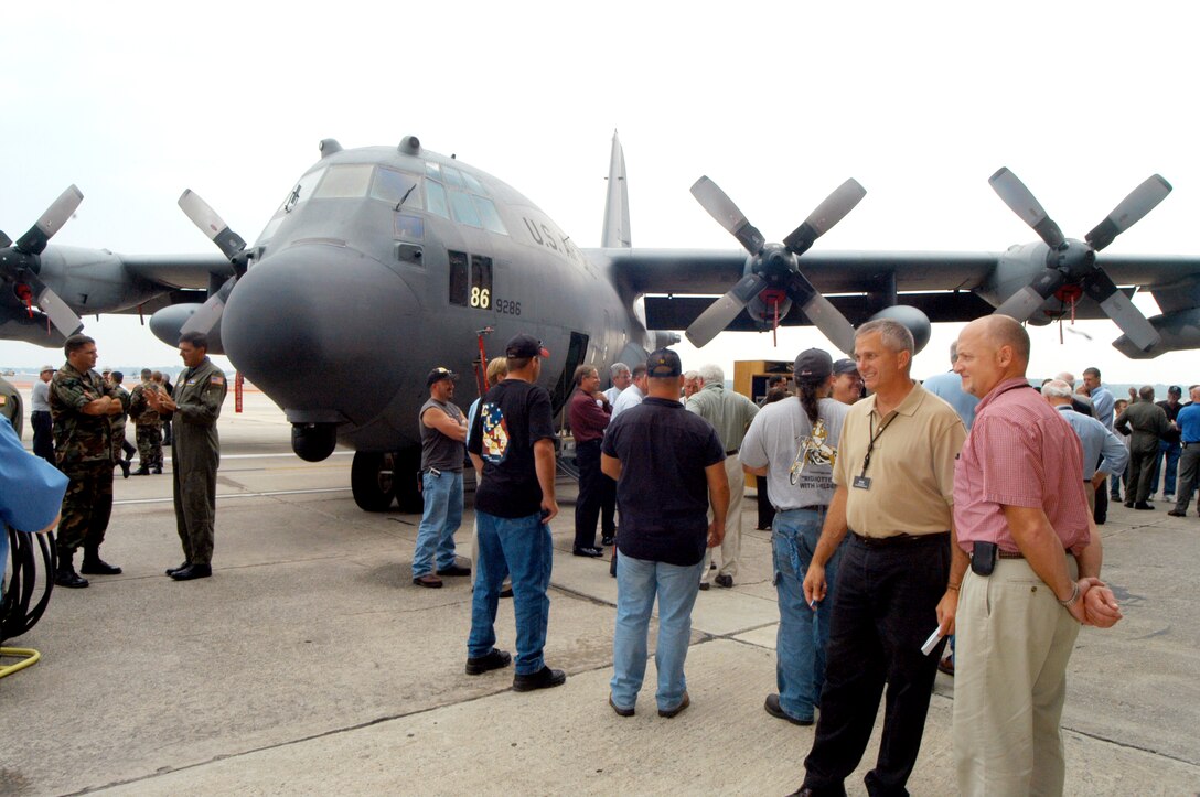 The first-of-its-kind MC-130W was presented to Air Force Special Operations Command in a ceremony at Robins Air Force Base, Ga., on Wednesday, June 28. The highly modified C-130 will replace special operations aircraft lost in combat. (U.S. Air Force photo/Sue Sapp)               