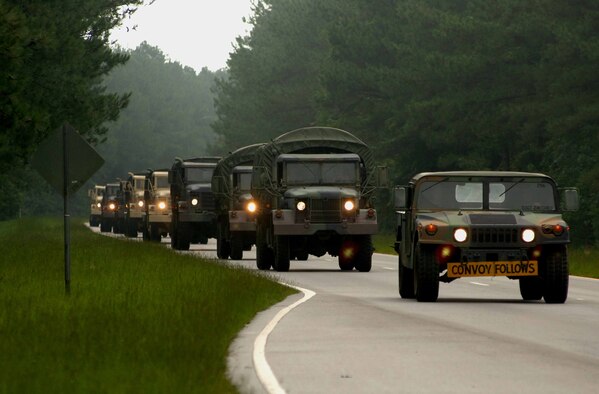 The 682d Air Support Operations Squadron deploy to McEntire Air National Guard Base, SC,  June 27, 2006,  to assemble an Air Support Operations Center (ASOC) in support of Close Air Support Exercise DYNAMIC WEASEL. DYNAMIC WEASEL is a multi-aircraft exercise imitating combat operations currently taking place in Southeast Asia.(US Air Force Photo/Staff Sgt. Ashley Brokop)