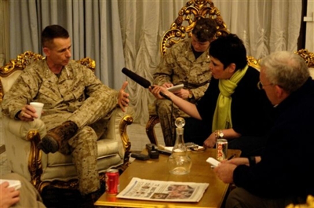 hairman of the Joint Chiefs of Staff U.S. Marine Corps Gen. Peter Pace answers questions from the media at Camp Victory, Iraq, Dec. 31, 2005.