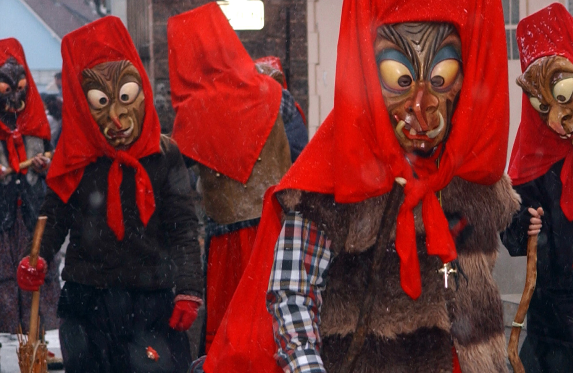 Locals dress up to celebrate the Fasching Parade in Ramstein Village, Germany, on Tuesday, Feb. 28, 2006. The parade was initially named and reserved for the Tuesday before Ash Wednesday. "Fastnacht" is the last celebration before the season of Lent. (U.S. Air Force photo/Airman 1st Class Erin M. Peterson)