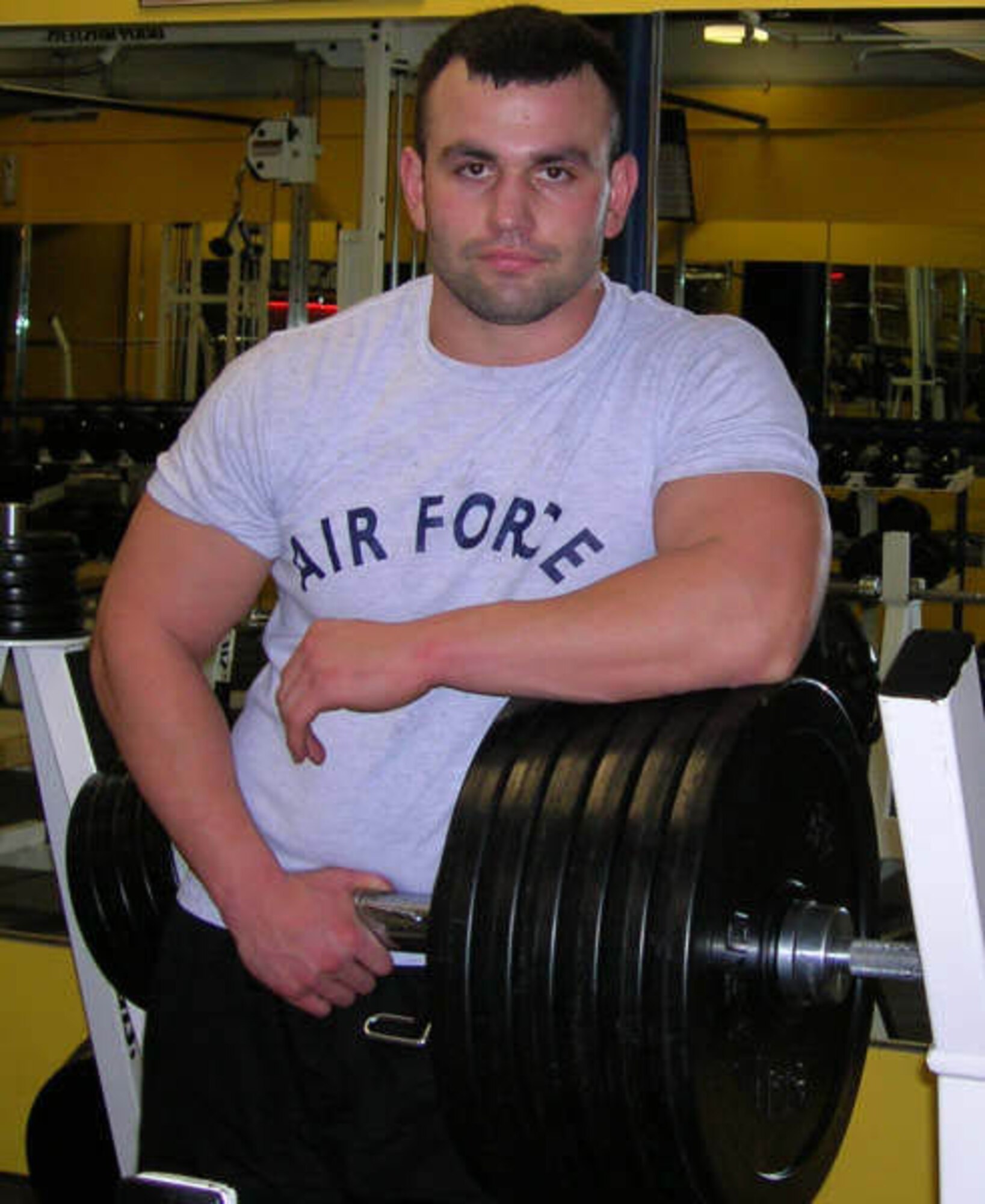Senior Airman Rick F. Marrama, of the 439th MXS, Westover Air Reserve Base, Mass., won the November meet after bench pressing 556 pounds at a body weight of 198 pounds.  Airman Marrama, who is ranked fifth in the country in the bench press, was also named best lifter in his weight class at the competition.  
