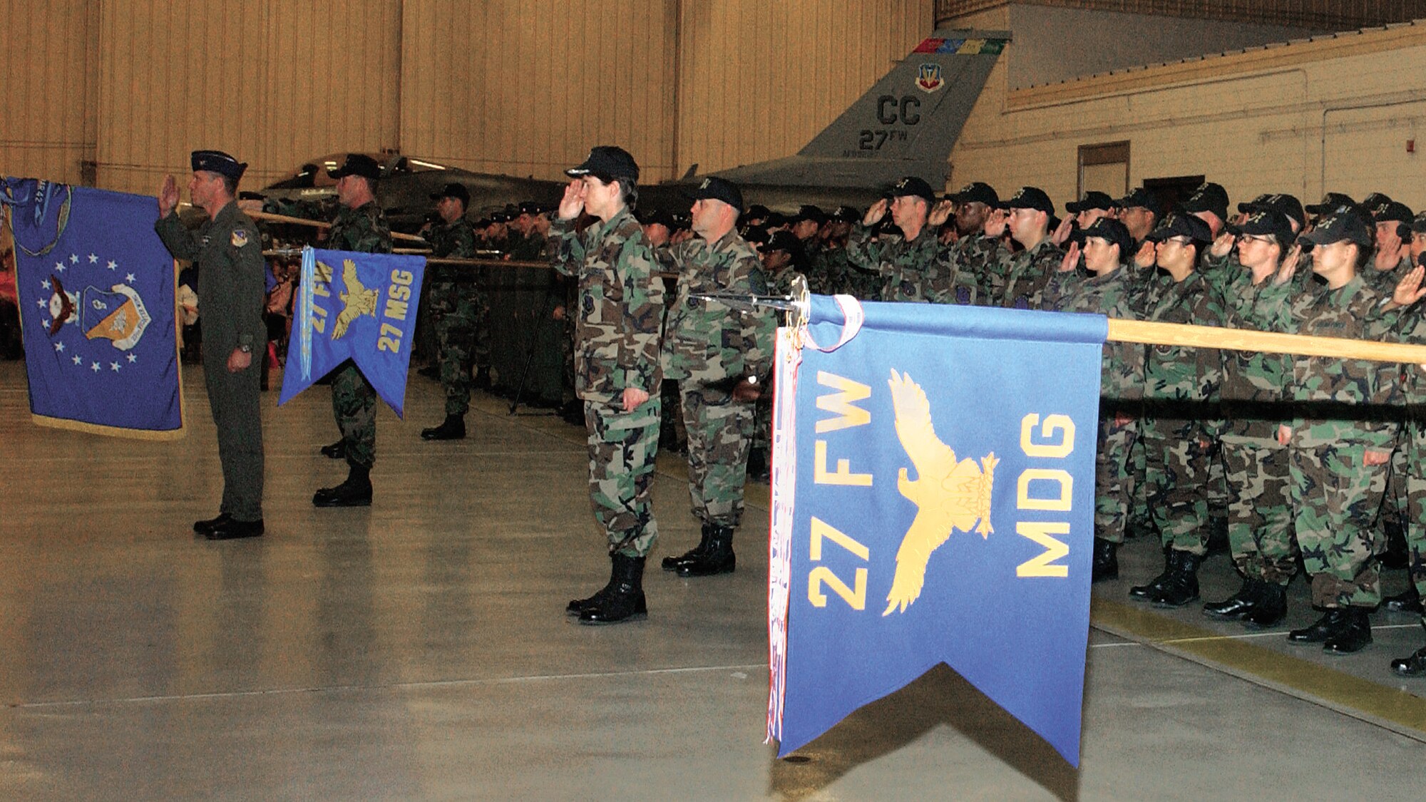 CANNON AIR FORCE BASE, N.M. -- The four groups of the wing were present in full force to witness their new commander assume command.