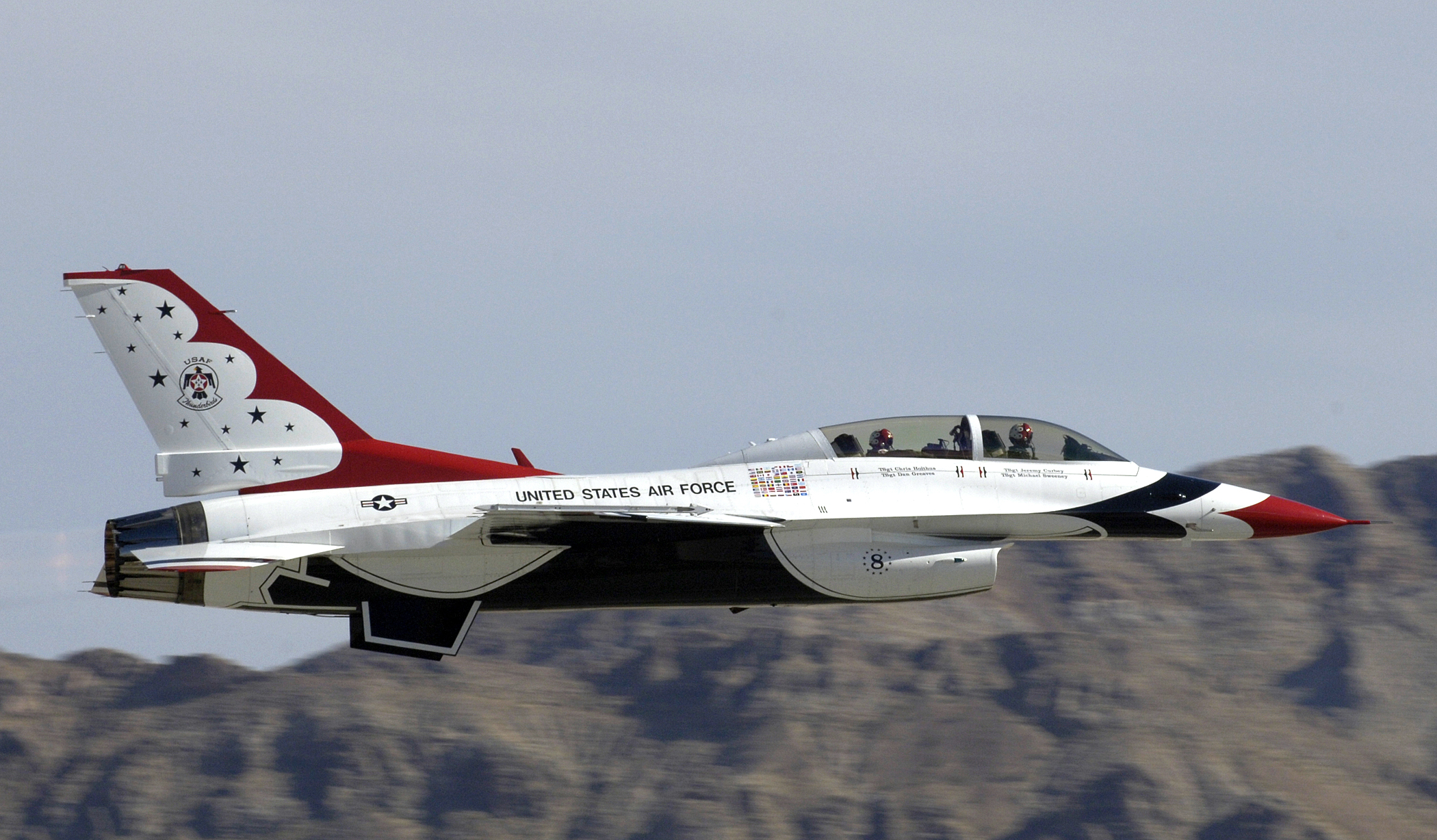 Thunderbird flight > Air Force > Article Display